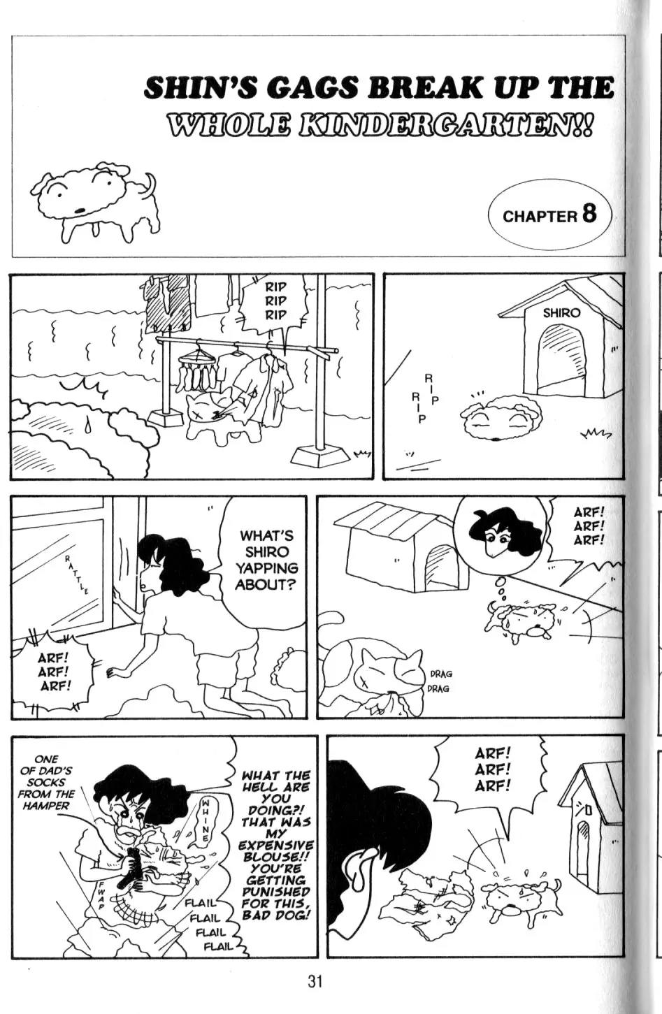 Crayon Shin-chan Chapter 10.1 page 23 - Vol.10 Chapter 1: Shin's Gags Break up the Whole kindergarten!!