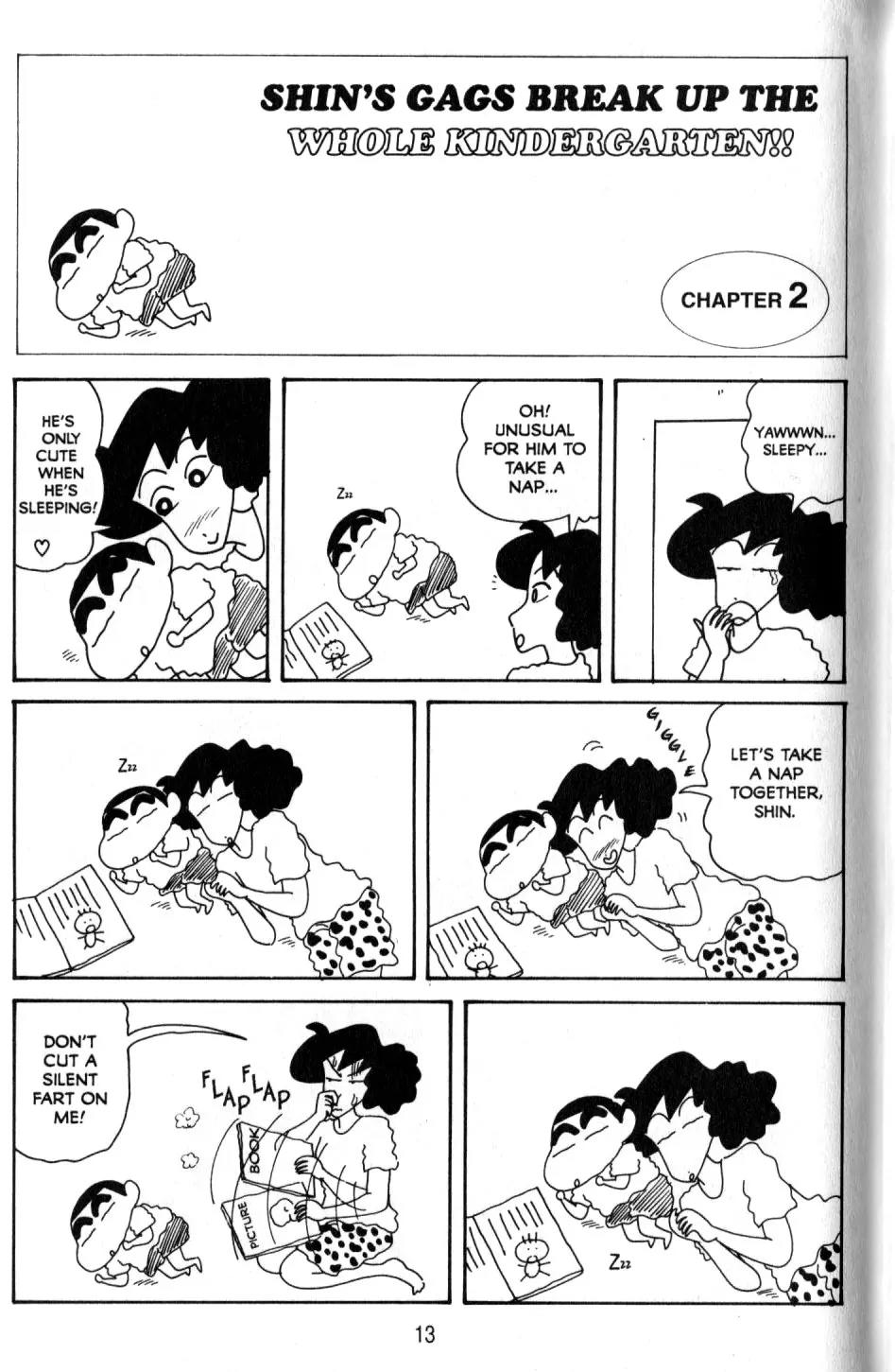 Crayon Shin-chan Chapter 10.1 page 5 - Vol.10 Chapter 1: Shin's Gags Break up the Whole kindergarten!!