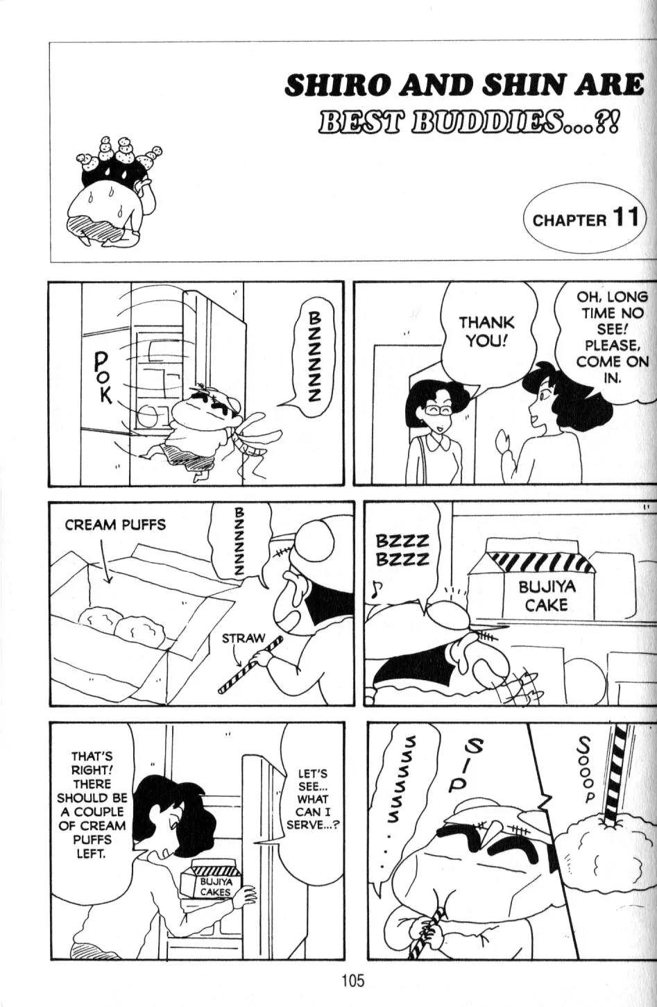 Crayon Shin-chan Chapter 10.3 page 32 - Vol.10 Chapter 3: Shiro and Shin are Best buddies..?!