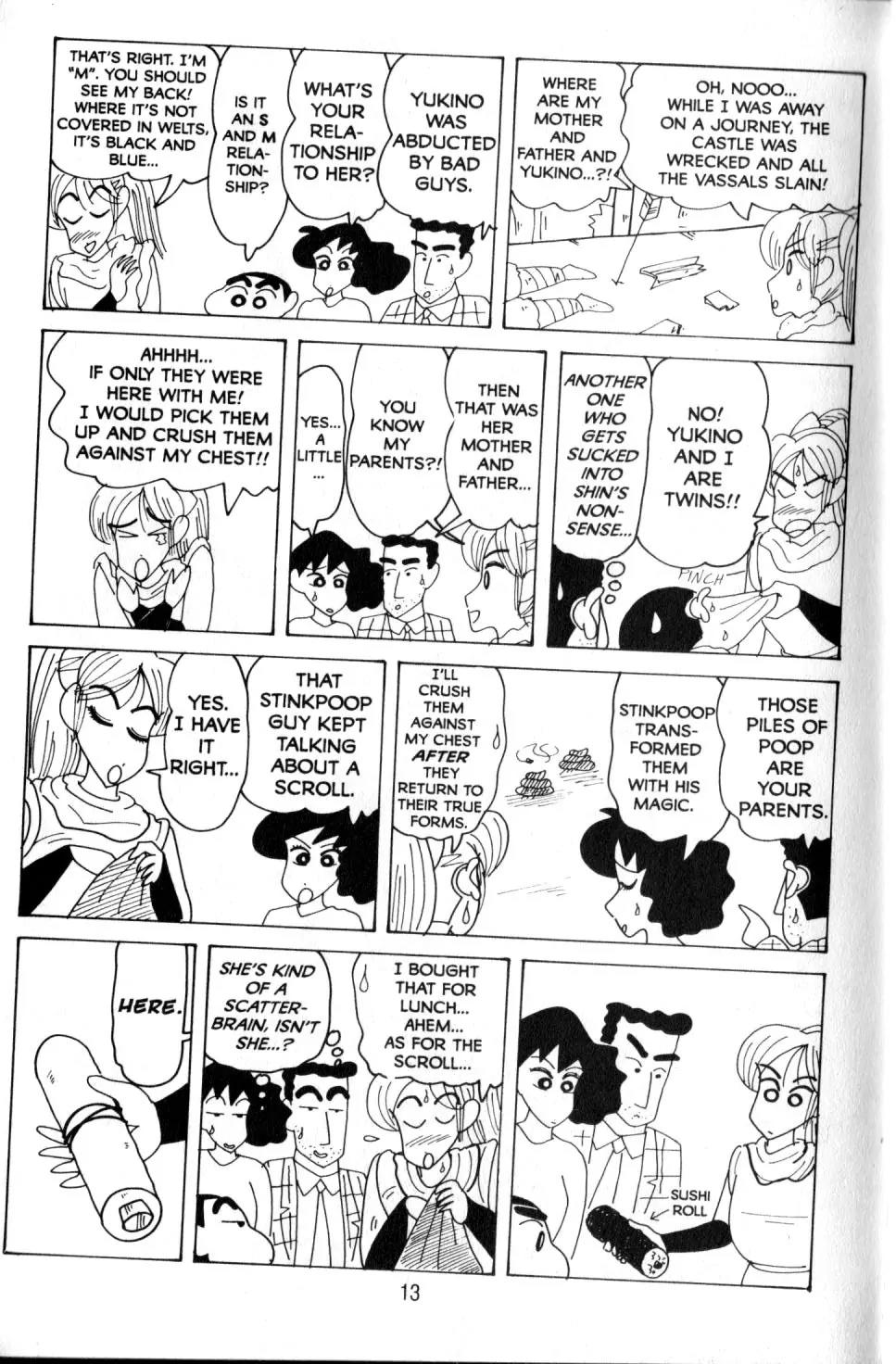 Crayon Shin-chan Chapter 11.1 page 14 - Vol.11 Chapter 1: Stinkpoop's Evil Design