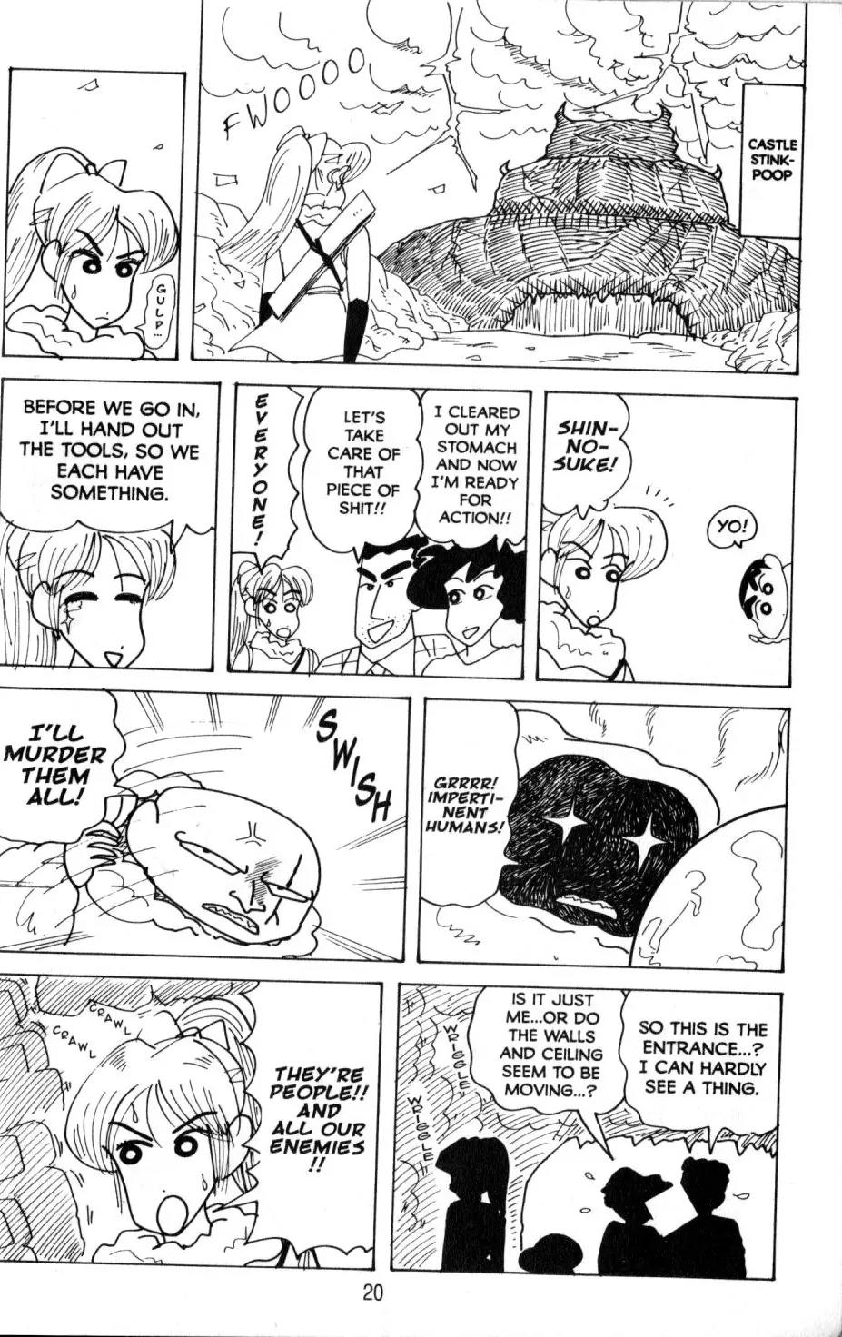 Crayon Shin-chan Chapter 11.1 page 21 - Vol.11 Chapter 1: Stinkpoop's Evil Design