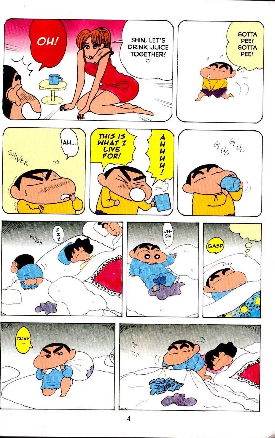 Crayon Shin-chan Chapter 11.1 page 5 - Vol.11 Chapter 1: Stinkpoop's Evil Design