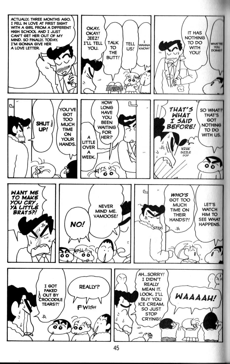 Crayon Shin-chan Chapter 11.2 page 14 - Vol.11 Chapter 2: Everybody's Good Friends in the Sunflower Class