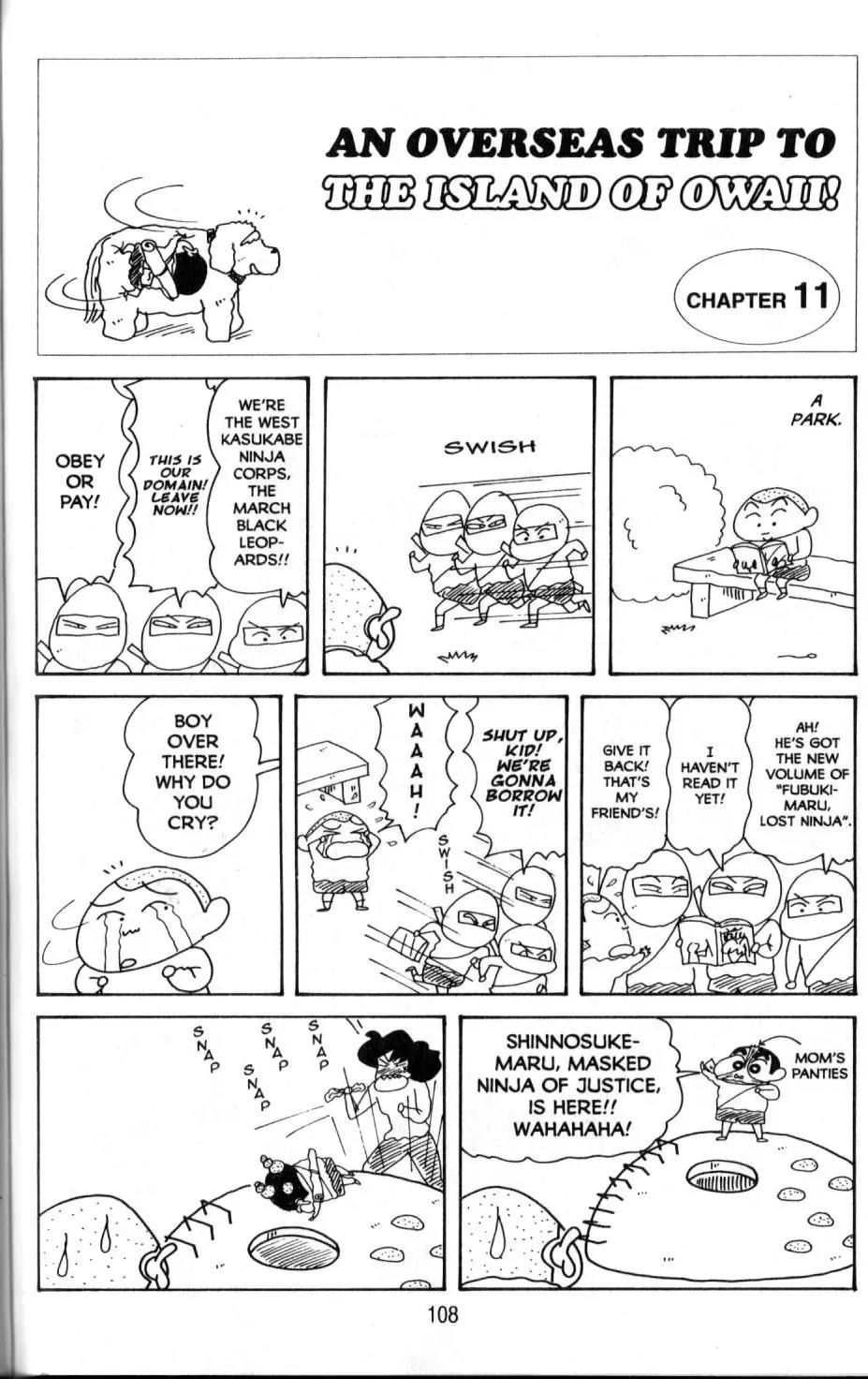 Crayon Shin-chan Chapter 11.3 page 32 - Vol.11 Chapter 3: An Overseas Trip to the Island of Owaii!