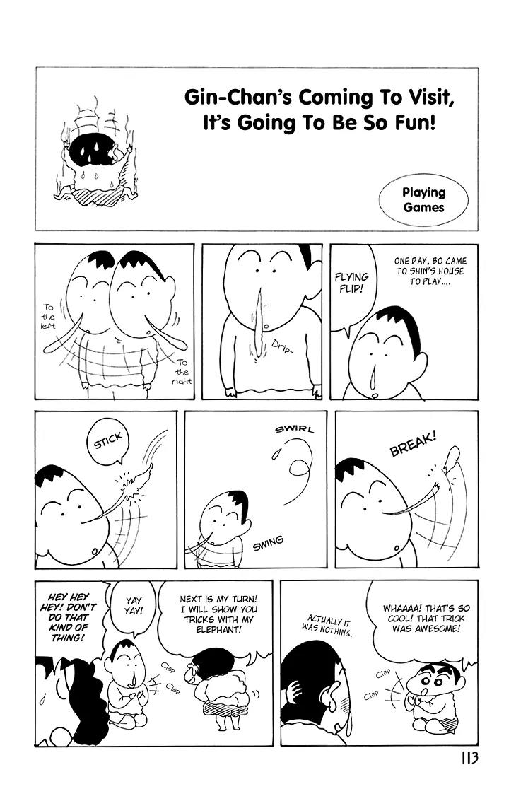 Crayon Shin-chan Chapter 12.5 page 25 - Vol.12 Chapter 5: Gin-chan is coming to visit, so it's fun