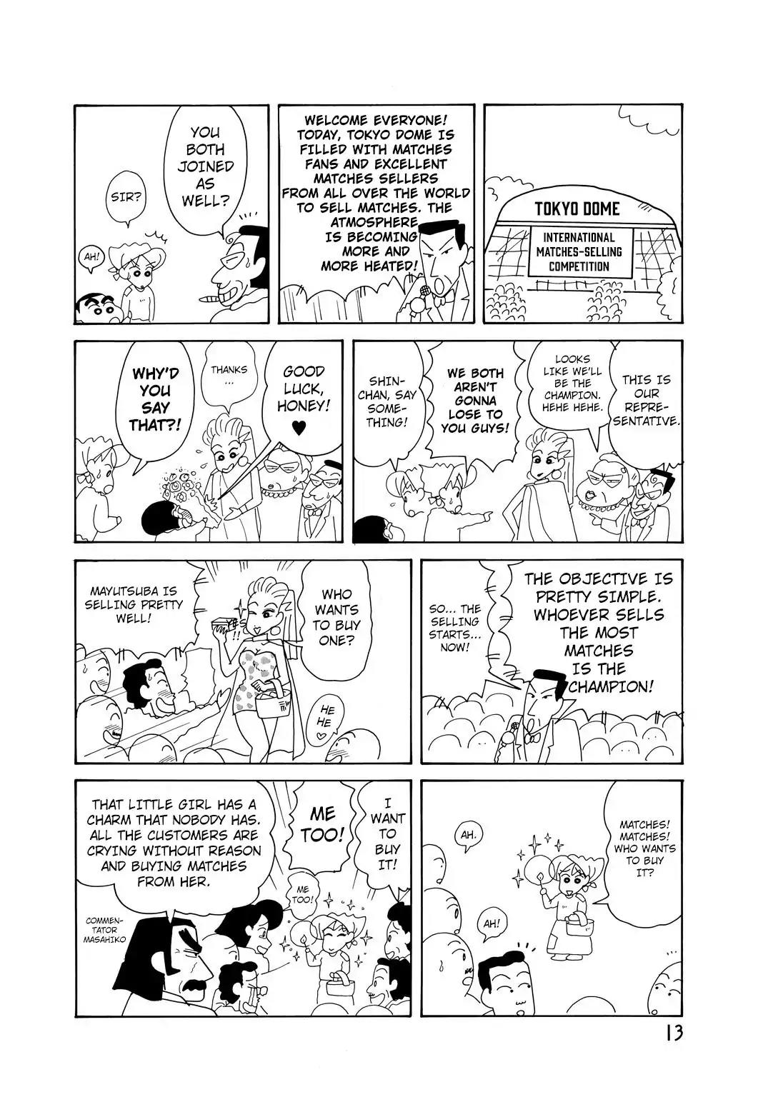 Crayon Shin-chan Chapter 14.1 page 14 - Vol.14 Chapter 1: The Girl Who Sells Matches