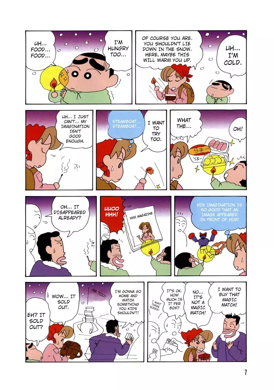 Crayon Shin-chan Chapter 14.1 page 8 - Vol.14 Chapter 1: The Girl Who Sells Matches
