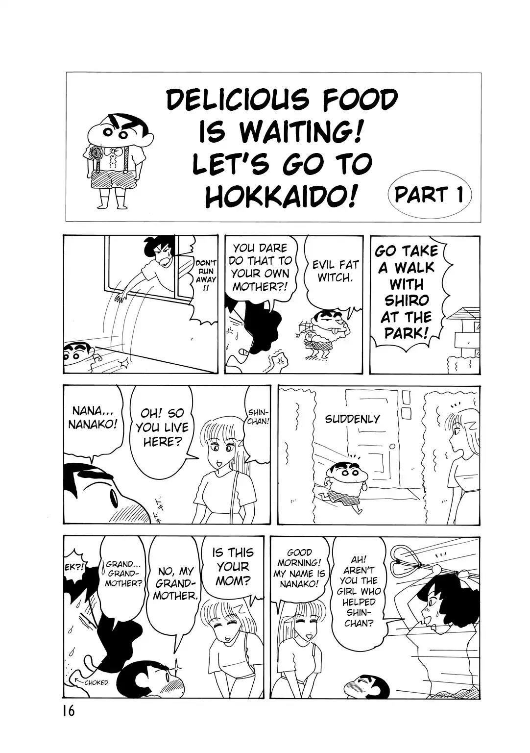 Crayon Shin-chan Chapter 14.2-1 page 3 - Vol.14 Chapter 2.1: Part 1: Delicious Food is Waiting! Let’s Go To Hokkaido!