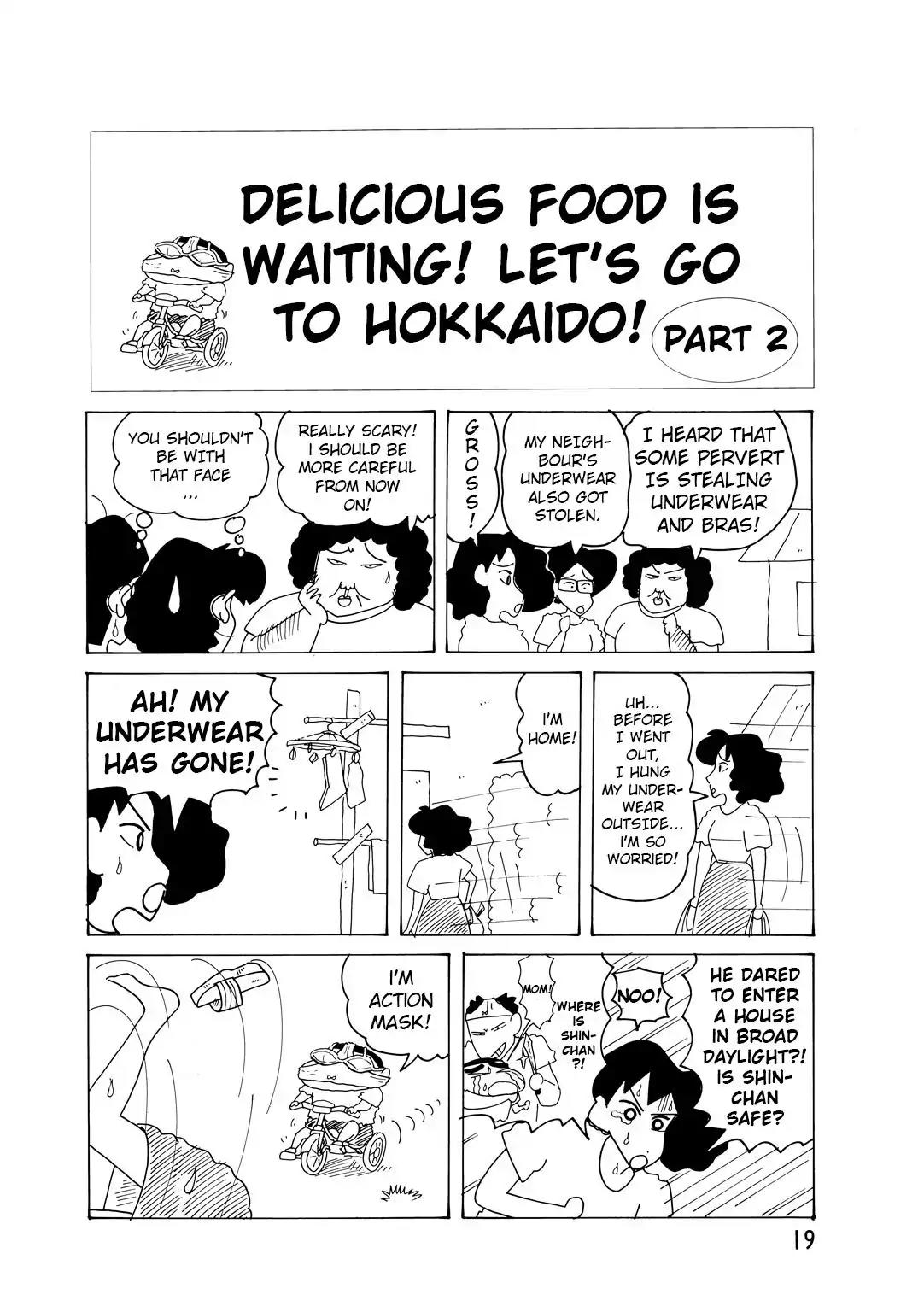 Crayon Shin-chan Chapter 14.2-2 page 2 - Vol.14 Chapter 2.2: Part 2: Delicious Food is Waiting! Let’s Go To Hokkaido!