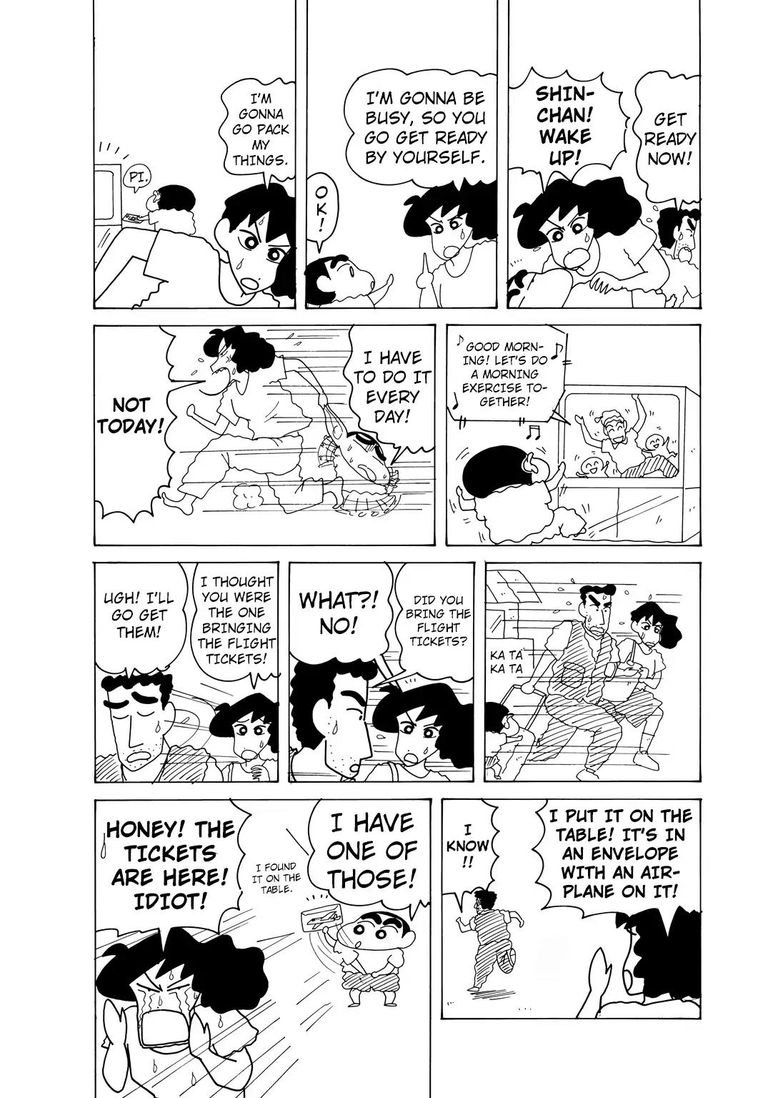 Crayon Shin-chan Chapter 14.2-4 page 3 - Vol.14 Chapter 2.4: Part 4: Delicious Food is Waiting! Let’s Go To Hokkaido!