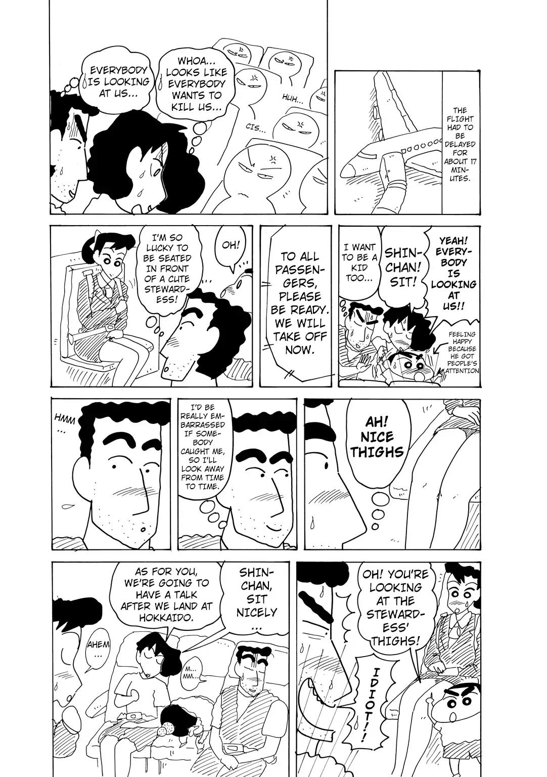 Crayon Shin-chan Chapter 14.2-5 page 3 - Vol.14 Chapter 2.5: Part 5: Delicious Food is Waiting! Let’s Go To Hokkaido!
