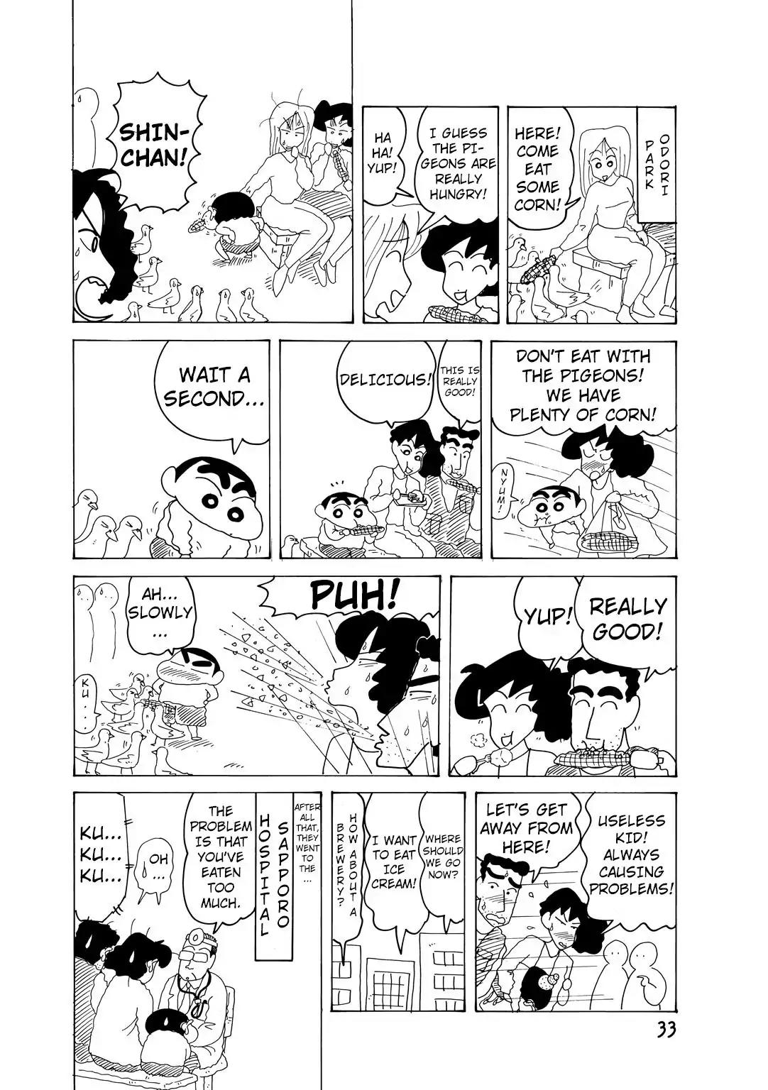 Crayon Shin-chan Chapter 14.2-6 page 4 - Vol.14 Chapter 2.6: Part 6: Delicious Food is Waiting! Let’s Go To Hokkaido!