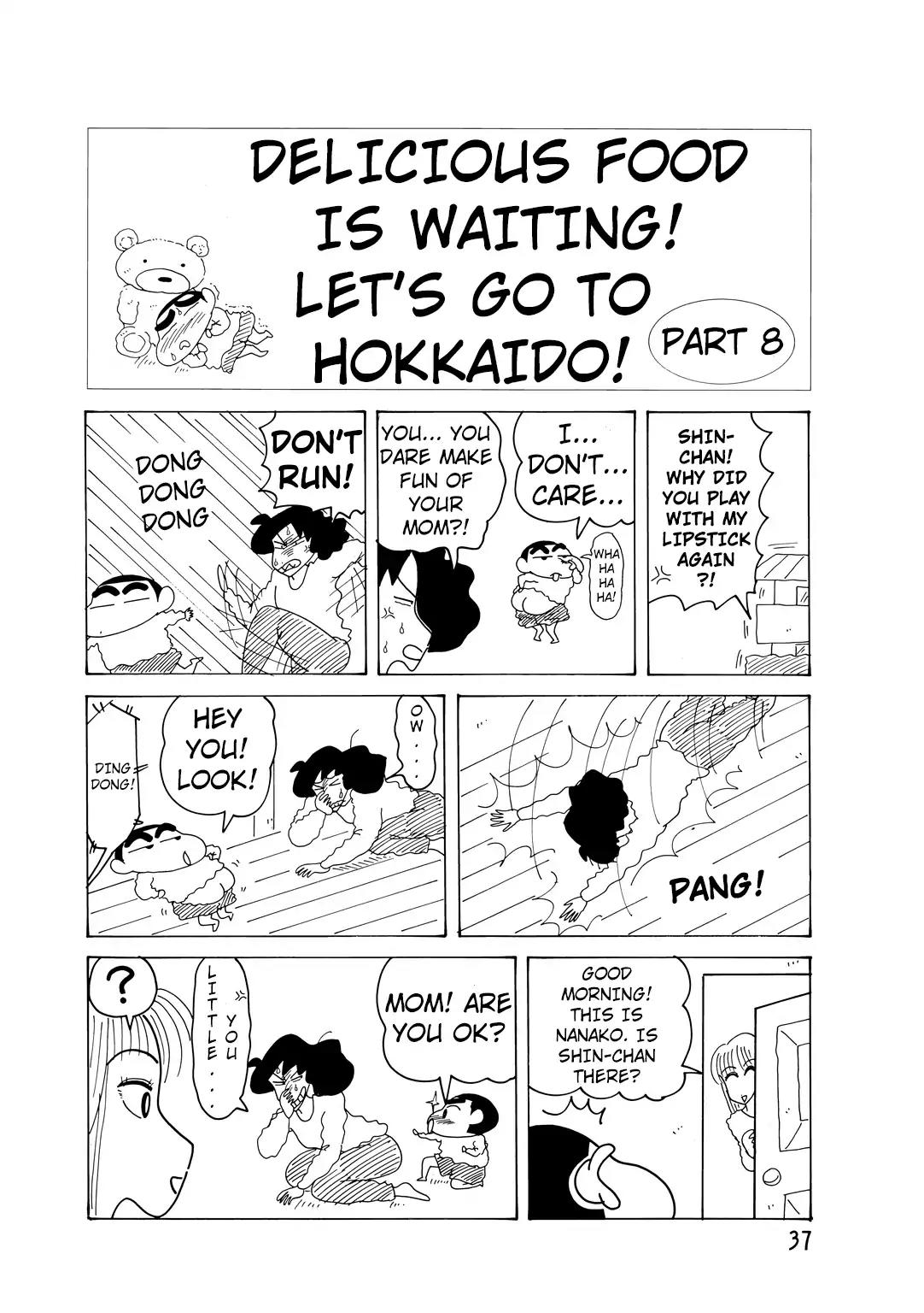 Crayon Shin-chan Chapter 14.2-8 page 2 - Vol.14 Chapter 2.8: Part 8: Delicious Food is Waiting! Let’s Go To Hokkaido!