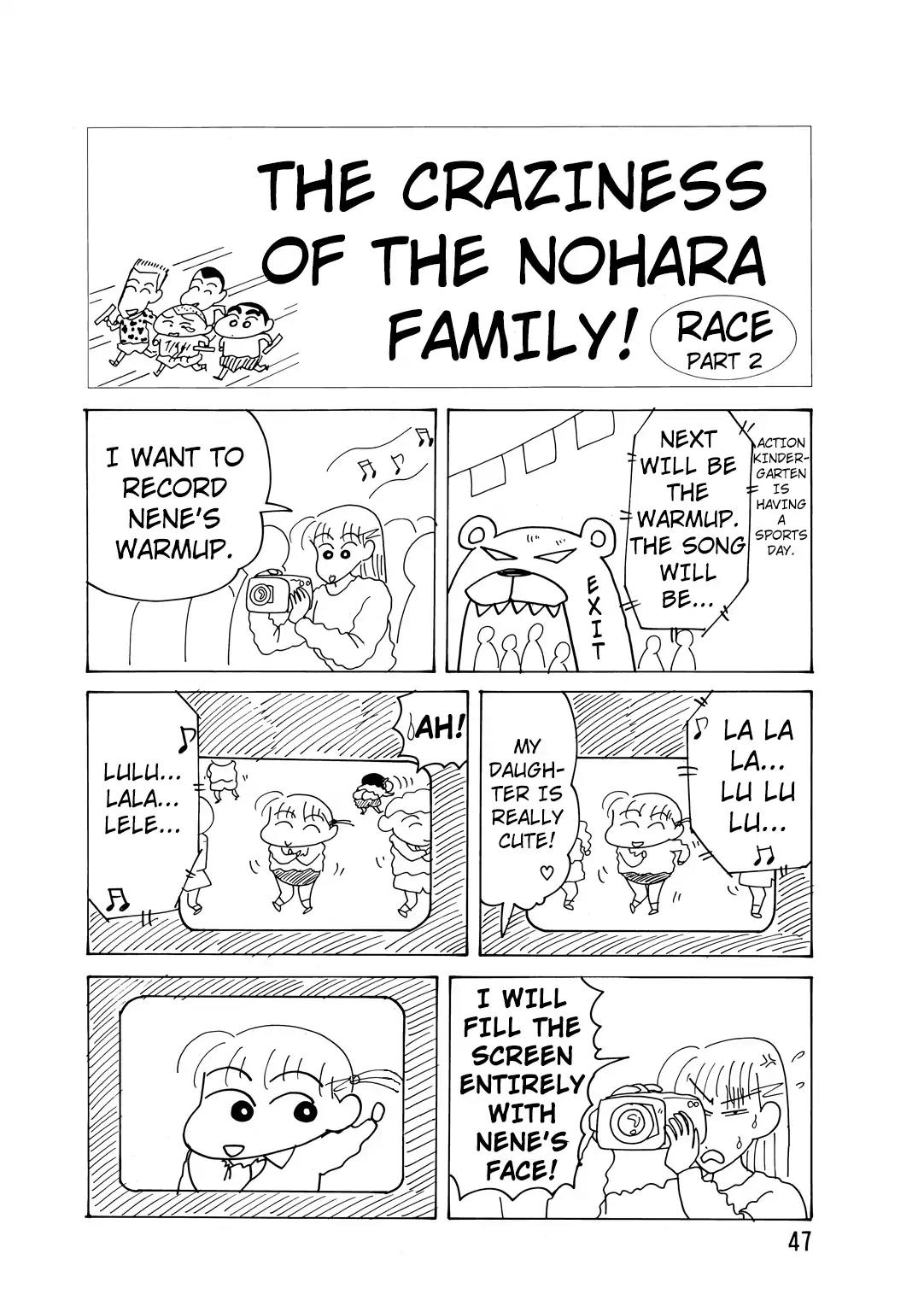Crayon Shin-chan Chapter 14.3-2 page 2 - Vol.14 Chapter 3.2: Part 2: The Craziness Of The Nohara Family!