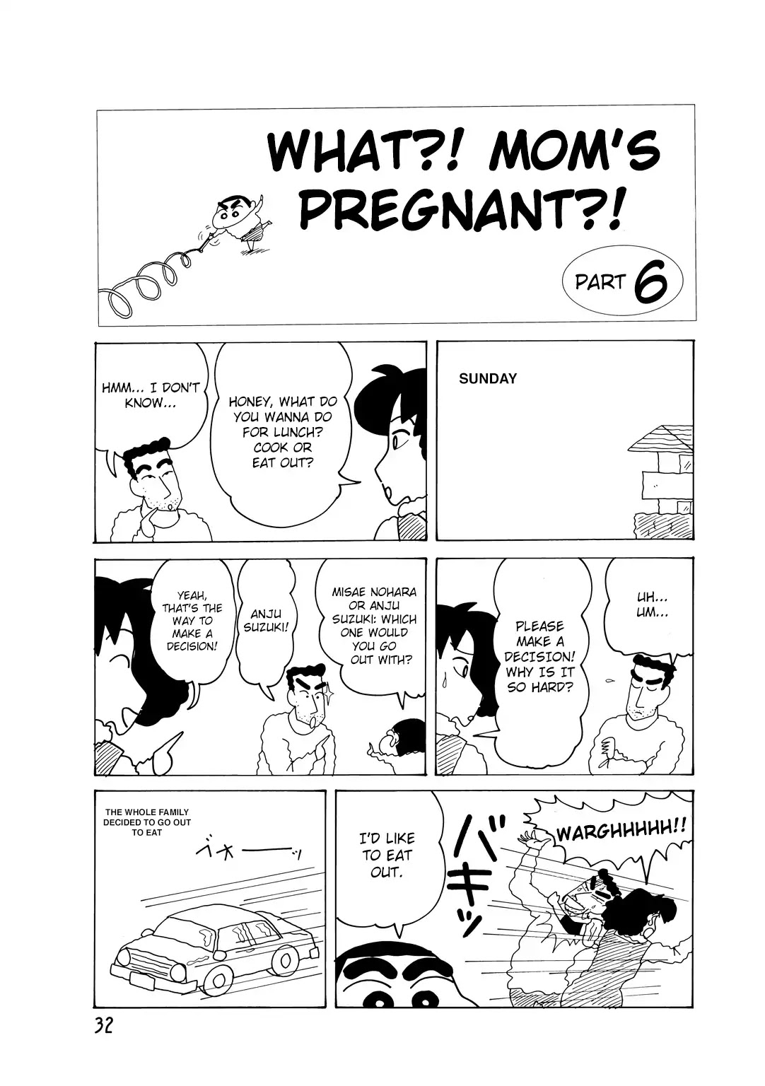 Crayon Shin-chan Chapter 15.2-6 page 2 - Vol.15 Chapter 2.6: Part 06 - What?! Mom's Pregnant?!