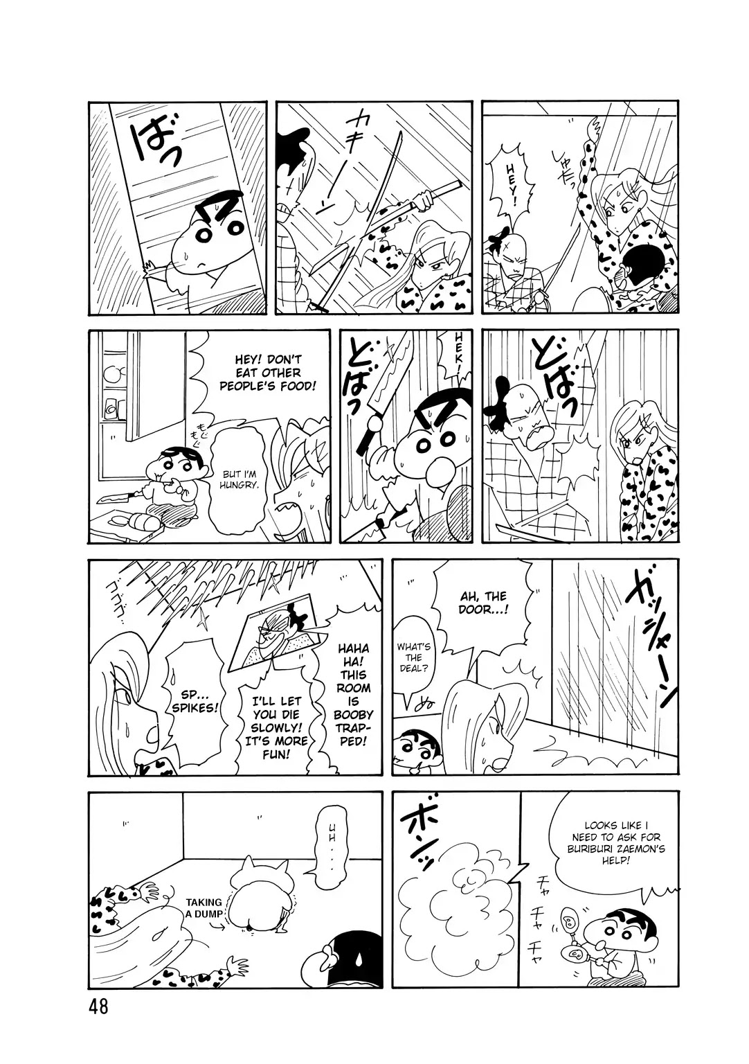 Crayon Shin-chan Chapter 15.3-2 page 6 - Vol.15 Chapter 3.2: Part 02 - The Hero's Warm Welcome [The Adventures Of Buriburizaemon]