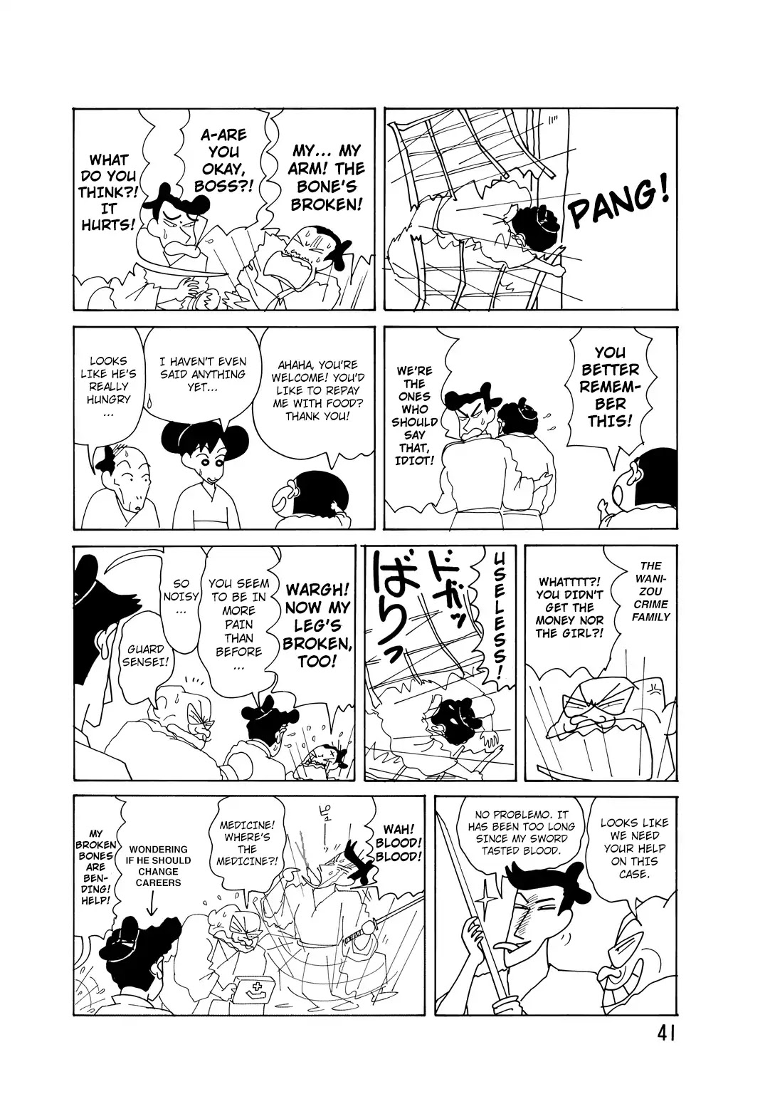 Crayon Shin-chan Chapter 15.3 page 6 - Vol.15 Chapter 3: Part 01 - The Hero's Warm Welcome [The Adventures Of Buriburizaemon]