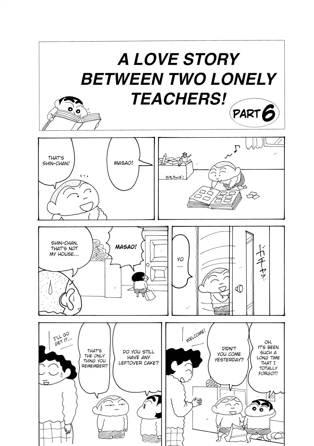 Crayon Shin-chan Chapter 15.4-6 page 2 - Vol.15 Chapter 4.6: Part 06 - A Love Story Between Two Lonely Teachers!