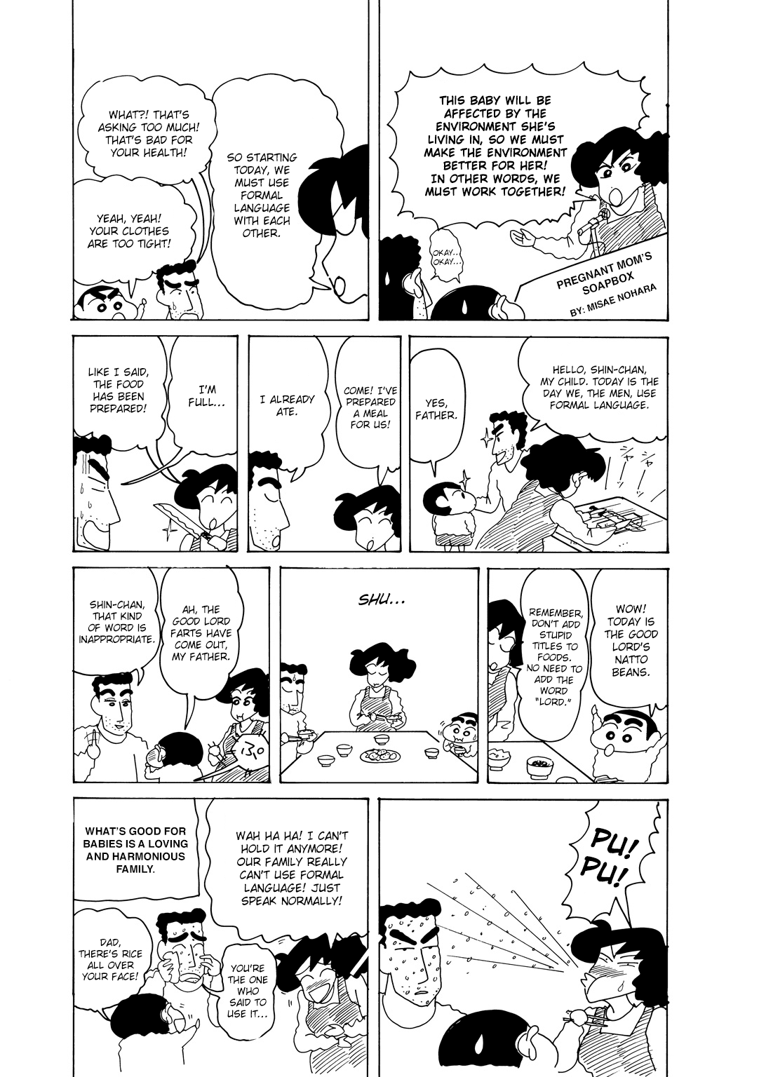 Crayon Shin-chan Chapter 15.6-1 page 6 - Vol.15 Chapter 6.1: Part 01: Dad's Cheating! A Love Letter Has Been Found