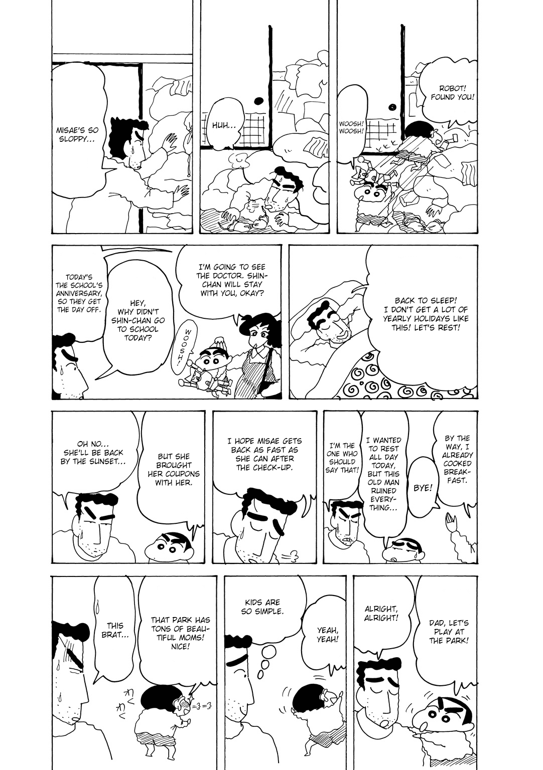 Crayon Shin-chan Chapter 15.6-4 page 3 - Vol.15 Chapter 6.4: Part 04: Dad's Cheating! A Love Letter Has Been Found