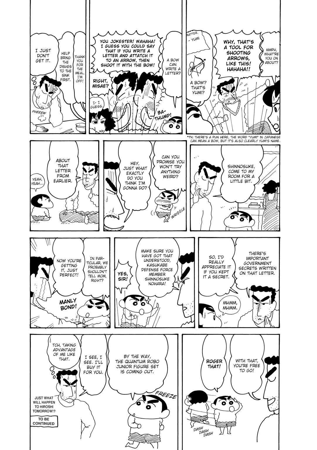 Crayon Shin-chan Chapter 15.6-5 page 5 - Vol.15 Chapter 6.5: Part 05: Dad's Cheating! A Love Letter Has Been Found