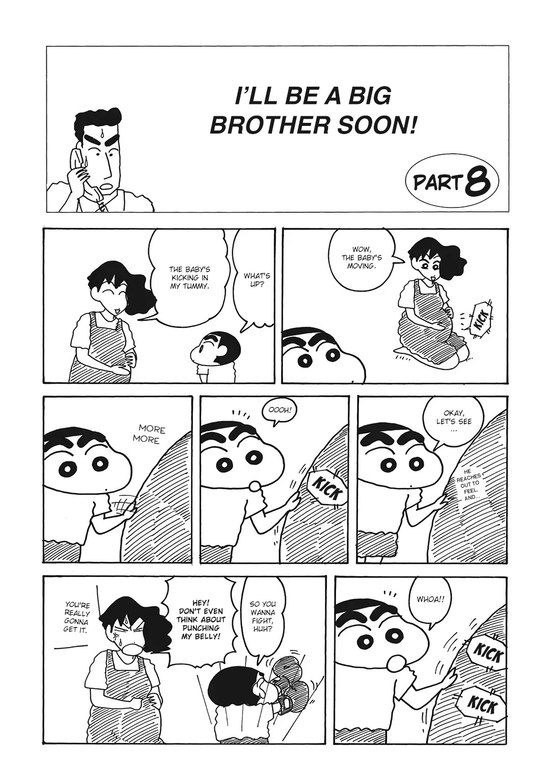 Crayon Shin-chan Chapter 16.1-8 page 2 - Vol.16 Chapter 1.8: Part 08: I'll Be A Big Brother Soon!
