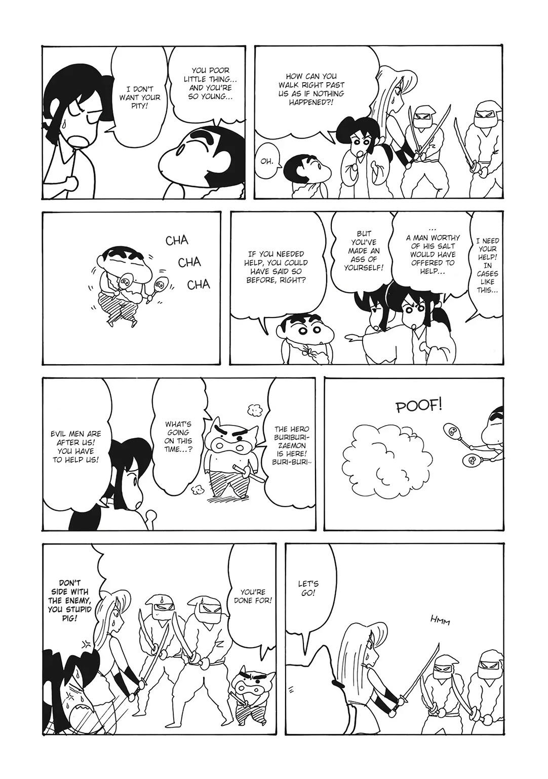 Crayon Shin-chan Chapter 16.2-1 page 4 - Vol.16 Chapter 2.1: Our Hero Strikes Back! [The Adventures of Buriburizaemon]