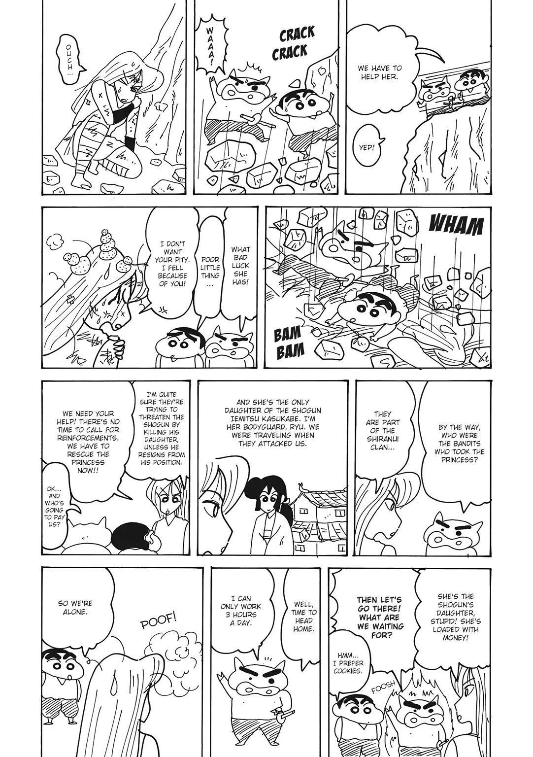 Crayon Shin-chan Chapter 16.2-1 page 6 - Vol.16 Chapter 2.1: Our Hero Strikes Back! [The Adventures of Buriburizaemon]