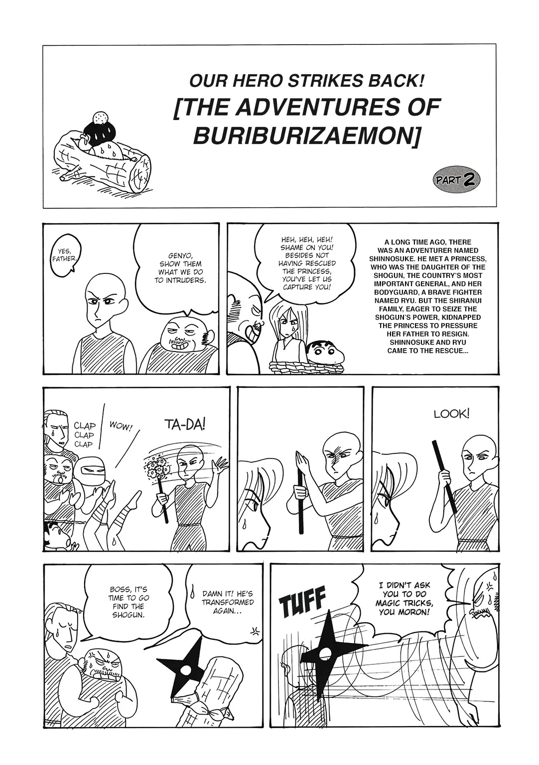 Crayon Shin-chan Chapter 16.2-2 page 2 - Vol.16 Chapter 2.2: Part 02 - Our Hero Strikes Back! [The Adventures of Buriburizaemon]