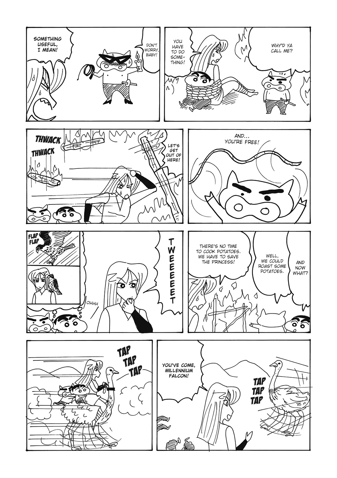 Crayon Shin-chan Chapter 16.2-2 page 4 - Vol.16 Chapter 2.2: Part 02 - Our Hero Strikes Back! [The Adventures of Buriburizaemon]