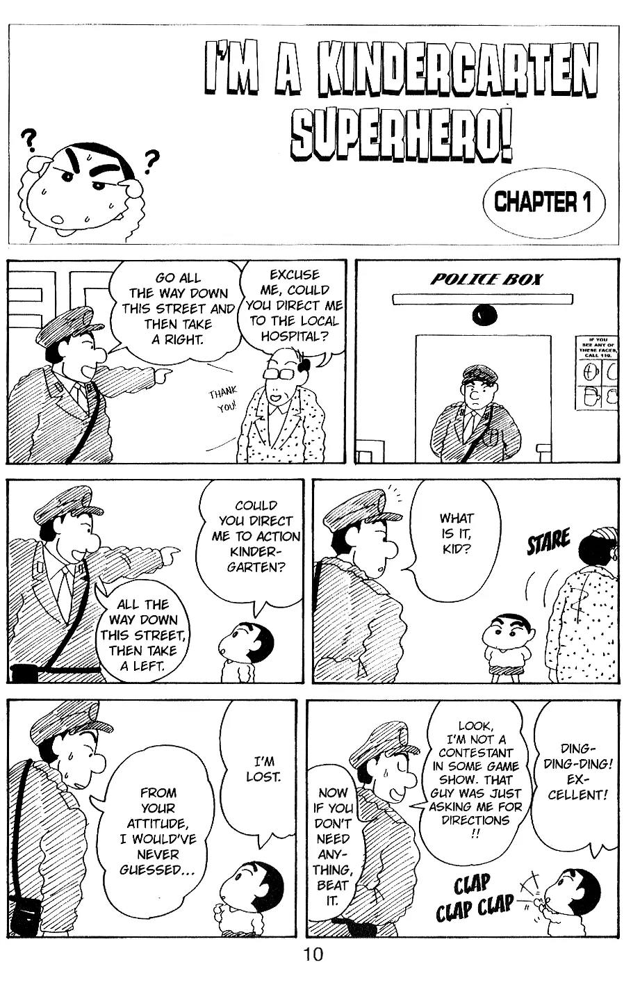 Crayon Shin-chan Chapter 5.1-5 page 2 - Vol.5 Chapter 1 - 5 Part 1: I'm a Kinderganten Superhero!