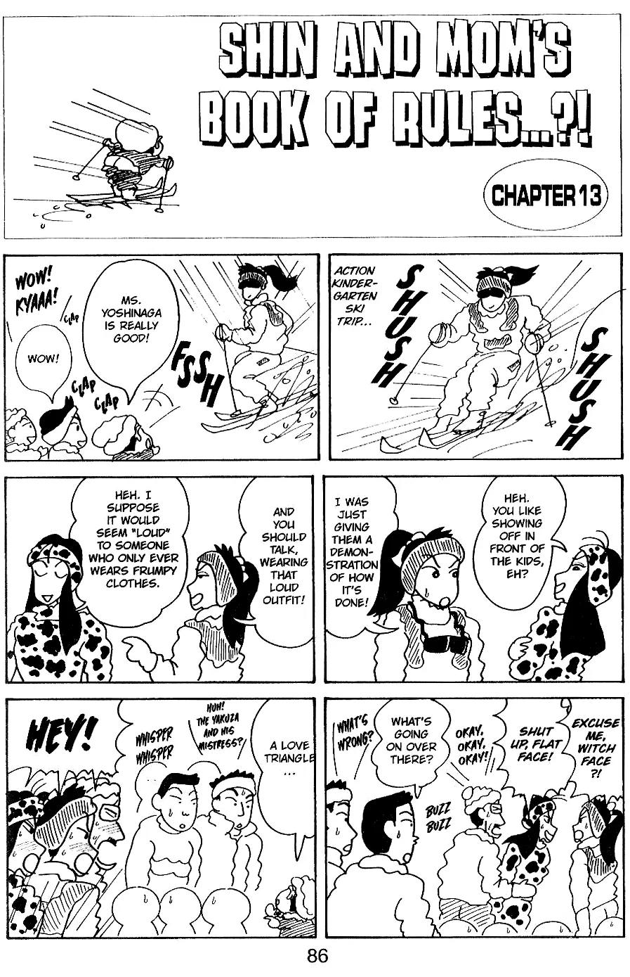Crayon Shin-chan Chapter 5.11-13-2 page 6 - Vol.5 Chapter 11 - 13 Part 2: Shin and Mon's book of rules..?!