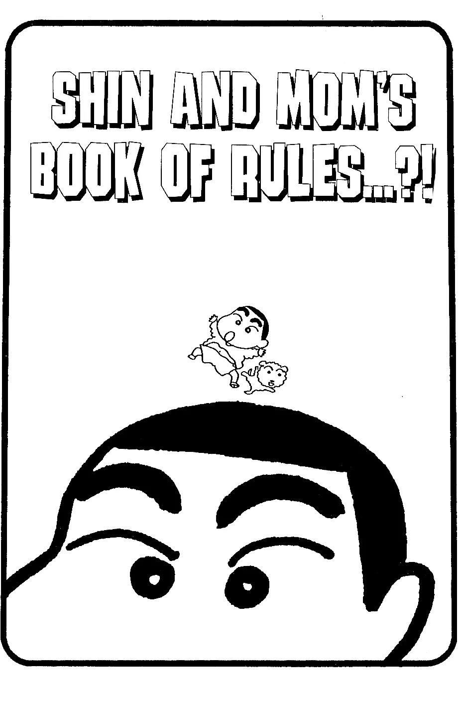 Crayon Shin-chan Chapter 5.11-5-2 page 1 - Vol.5 Chapter 1 - 5 Part 2: Shin and Mon's book of rules..?!