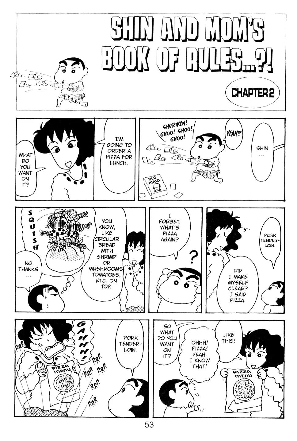 Crayon Shin-chan Chapter 5.11-5-2 page 5 - Vol.5 Chapter 1 - 5 Part 2: Shin and Mon's book of rules..?!