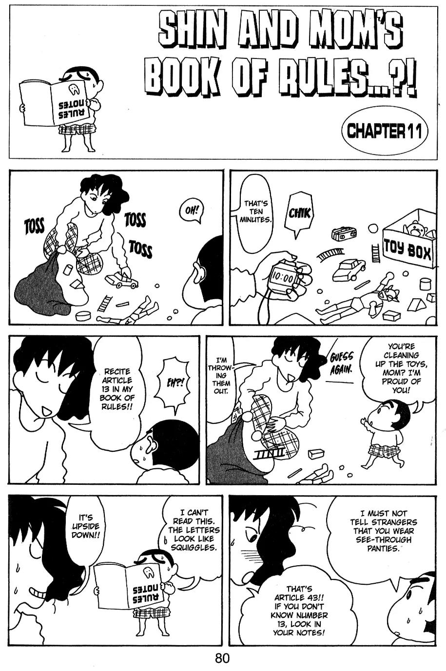 Crayon Shin-chan Chapter 5.11-6-2 page 15 - Vol.5 Chapter 6 - 10 Part 2: Shin and Mon's book of rules..?!