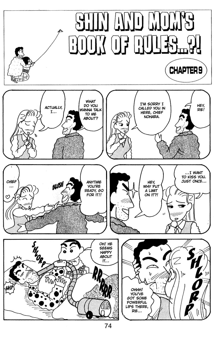 Crayon Shin-chan Chapter 5.11-6-2 page 9 - Vol.5 Chapter 6 - 10 Part 2: Shin and Mon's book of rules..?!