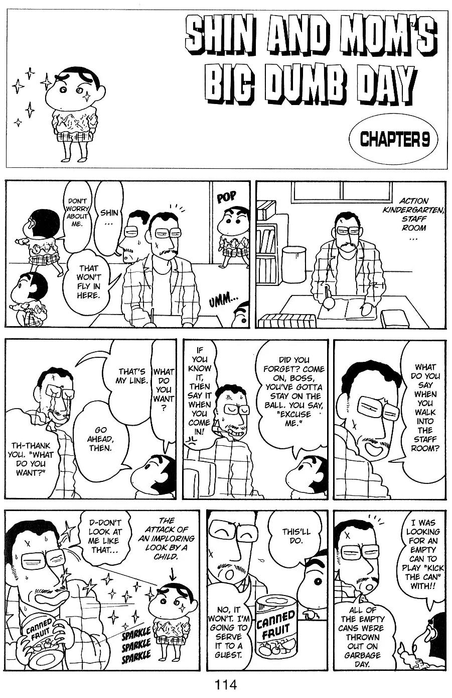 Crayon Shin-chan Chapter 5.11-6-3 page 9 - Vol.5 Chapter 6 - 10 Part 3: Shin and Mon's Big Dumb Day