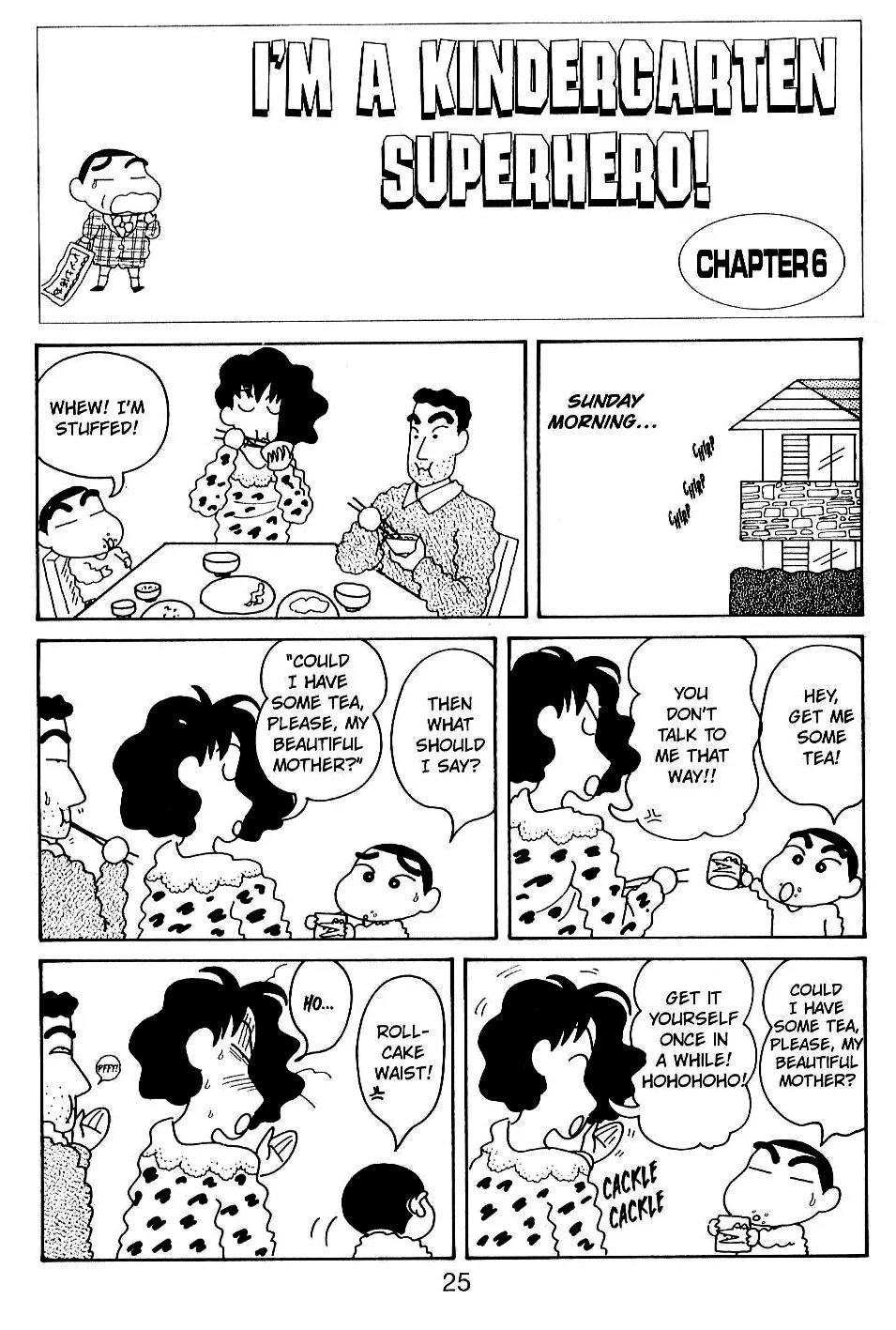 Crayon Shin-chan Chapter 5.6-10 page 1 - Vol.5 Chapter 6 - 10 Part 1: I'm a Kindergarten Superhero!