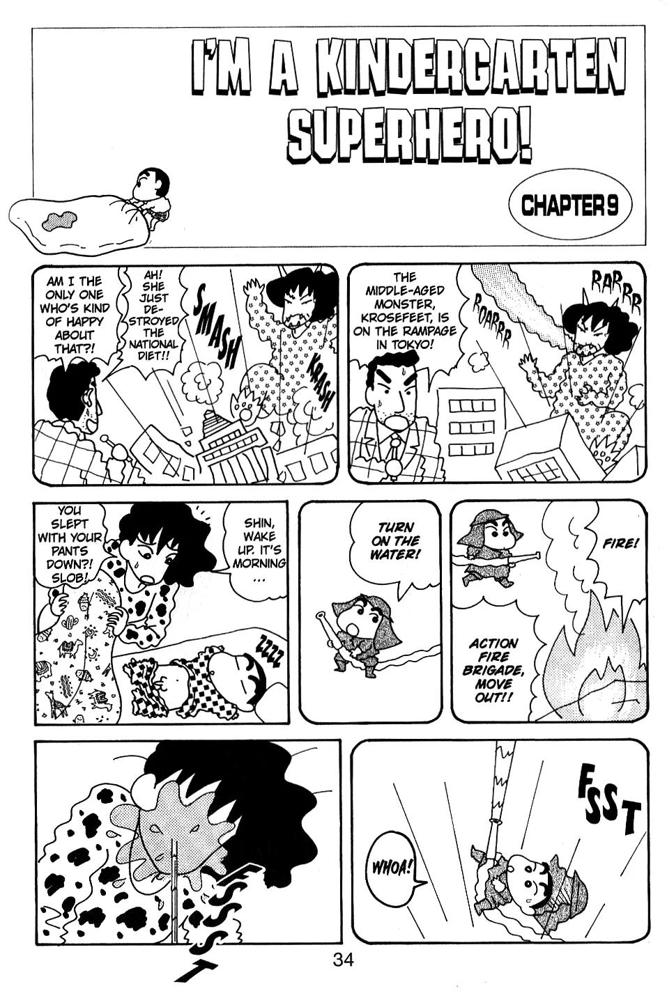 Crayon Shin-chan Chapter 5.6-10 page 10 - Vol.5 Chapter 6 - 10 Part 1: I'm a Kindergarten Superhero!