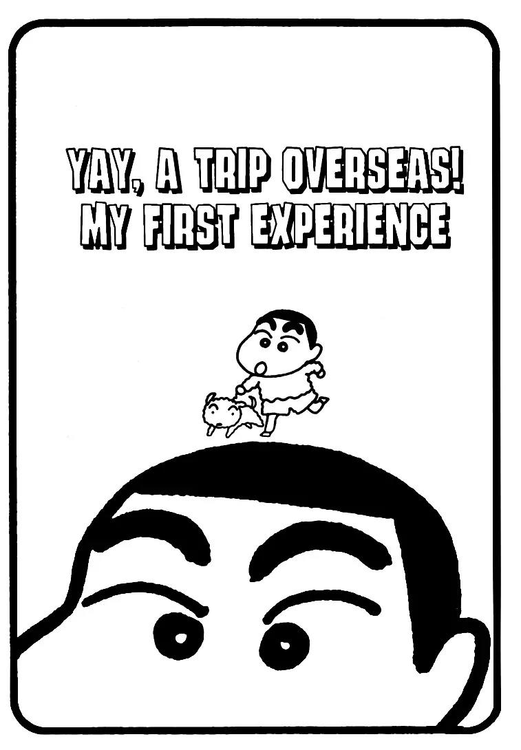 Crayon Shin-chan Chapter 6.1-8-1 page 1 - Vol.6 Chapter 1 - 8 Part 1: Yay, a Trip Overseas! My First Experience