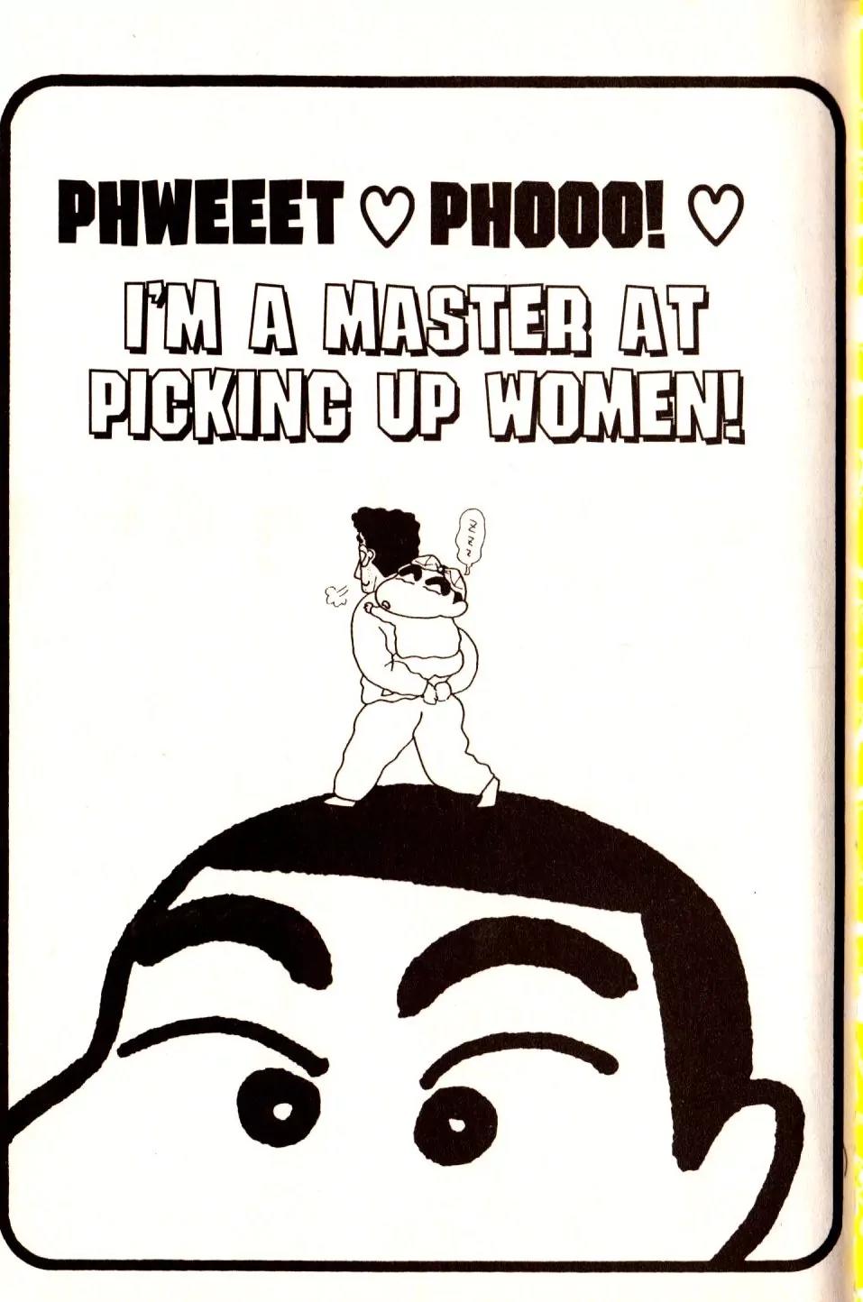 Crayon Shin-chan Chapter 8.1 page 1 - Vol.8 Chapter 1: I'm a master at picking up women!