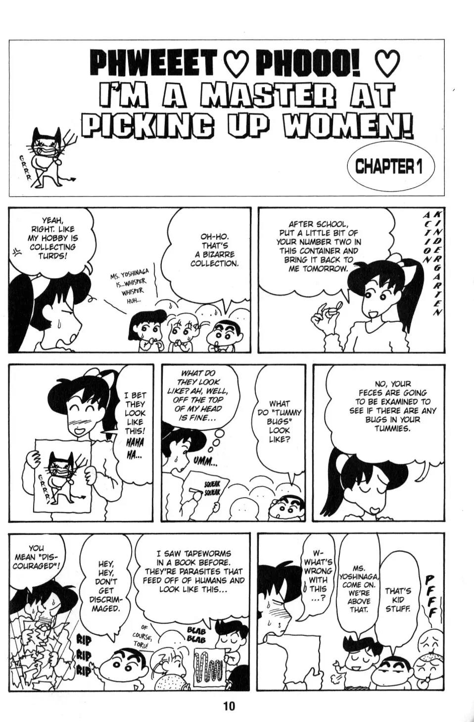 Crayon Shin-chan Chapter 8.1 page 2 - Vol.8 Chapter 1: I'm a master at picking up women!