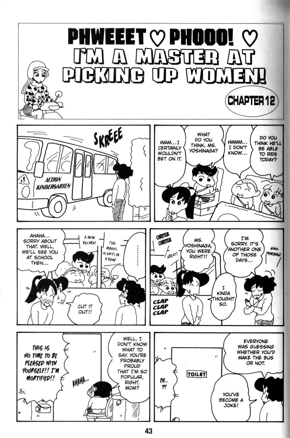 Crayon Shin-chan Chapter 8.1 page 35 - Vol.8 Chapter 1: I'm a master at picking up women!