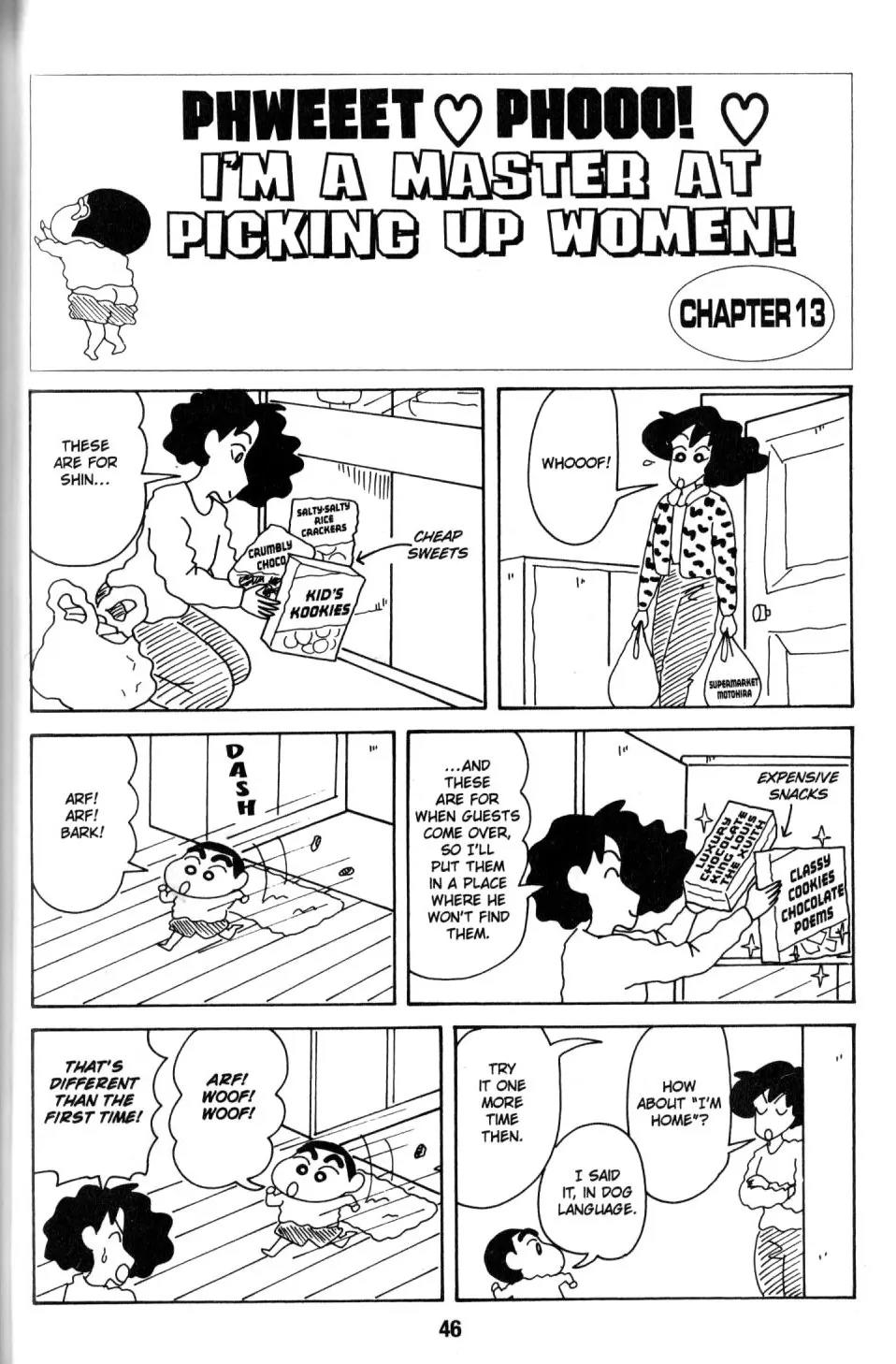 Crayon Shin-chan Chapter 8.1 page 38 - Vol.8 Chapter 1: I'm a master at picking up women!