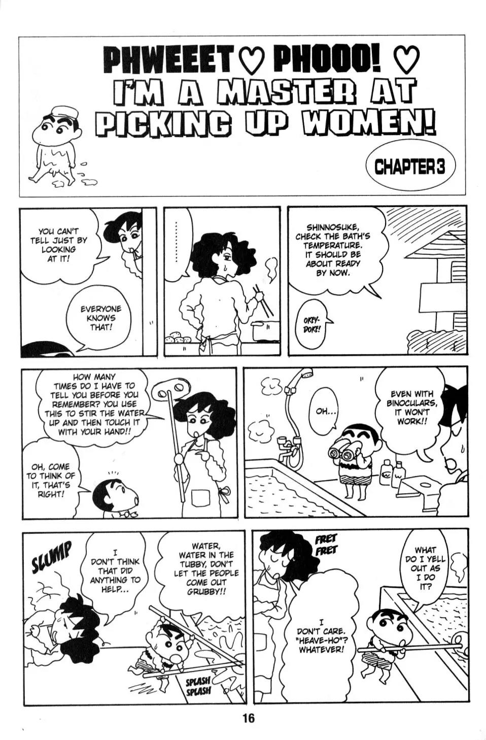 Crayon Shin-chan Chapter 8.1 page 8 - Vol.8 Chapter 1: I'm a master at picking up women!
