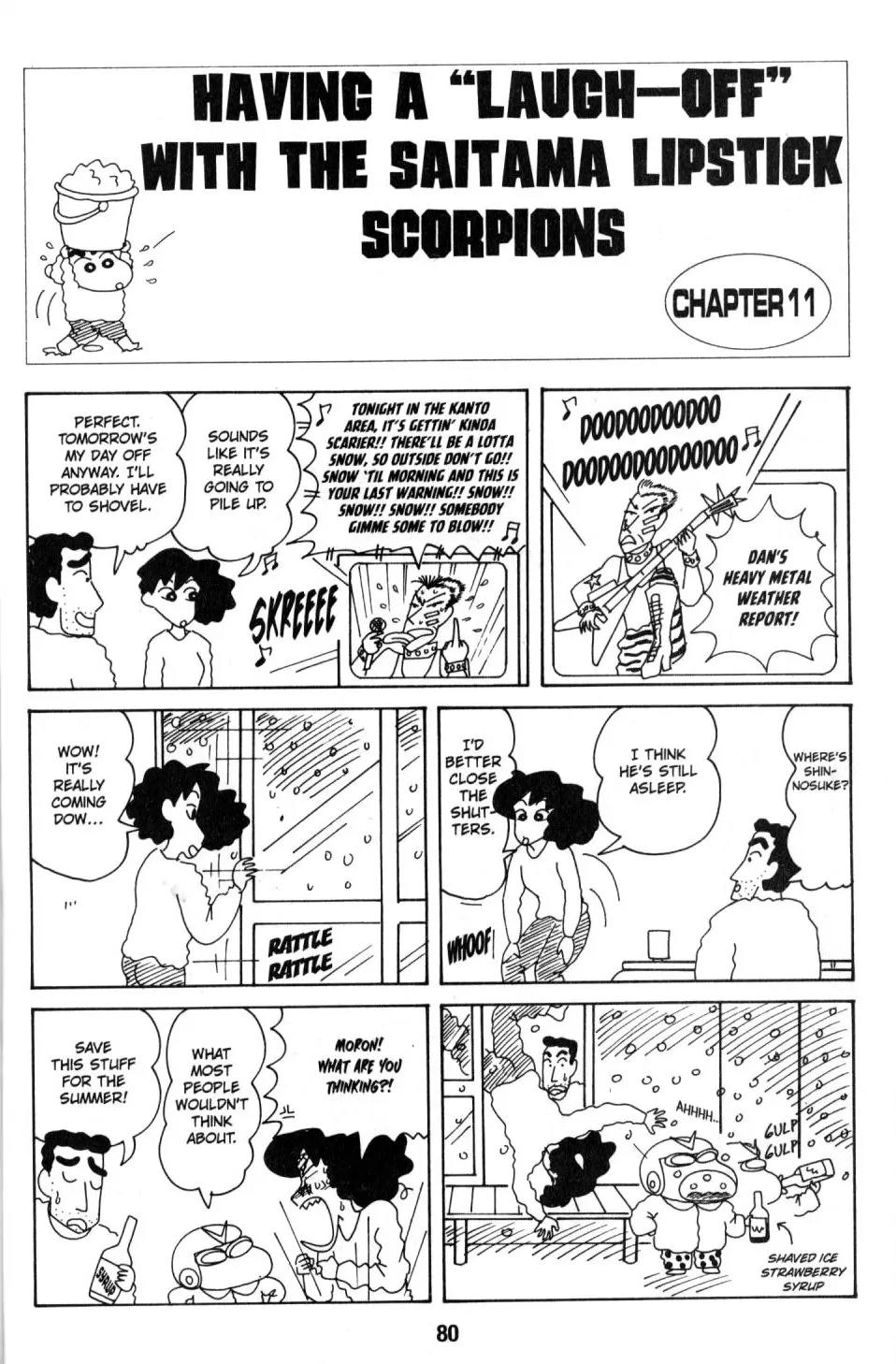 Crayon Shin-chan Chapter 8.2 page 32 - Vol.8 Chapter 2: Having a "Laugh-off" with the Saitama Lipstich Scorpions