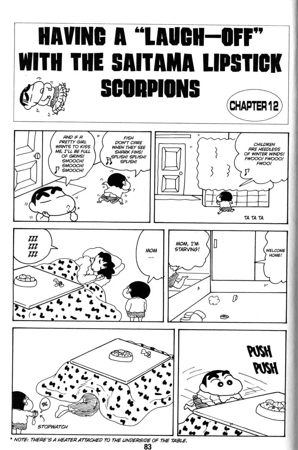 Crayon Shin-chan Chapter 8.2 page 35 - Vol.8 Chapter 2: Having a "Laugh-off" with the Saitama Lipstich Scorpions