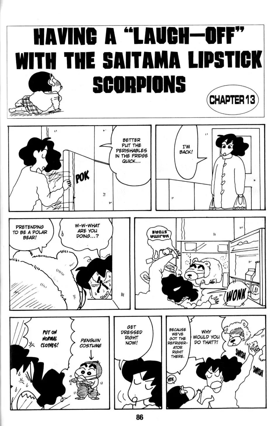 Crayon Shin-chan Chapter 8.2 page 38 - Vol.8 Chapter 2: Having a "Laugh-off" with the Saitama Lipstich Scorpions