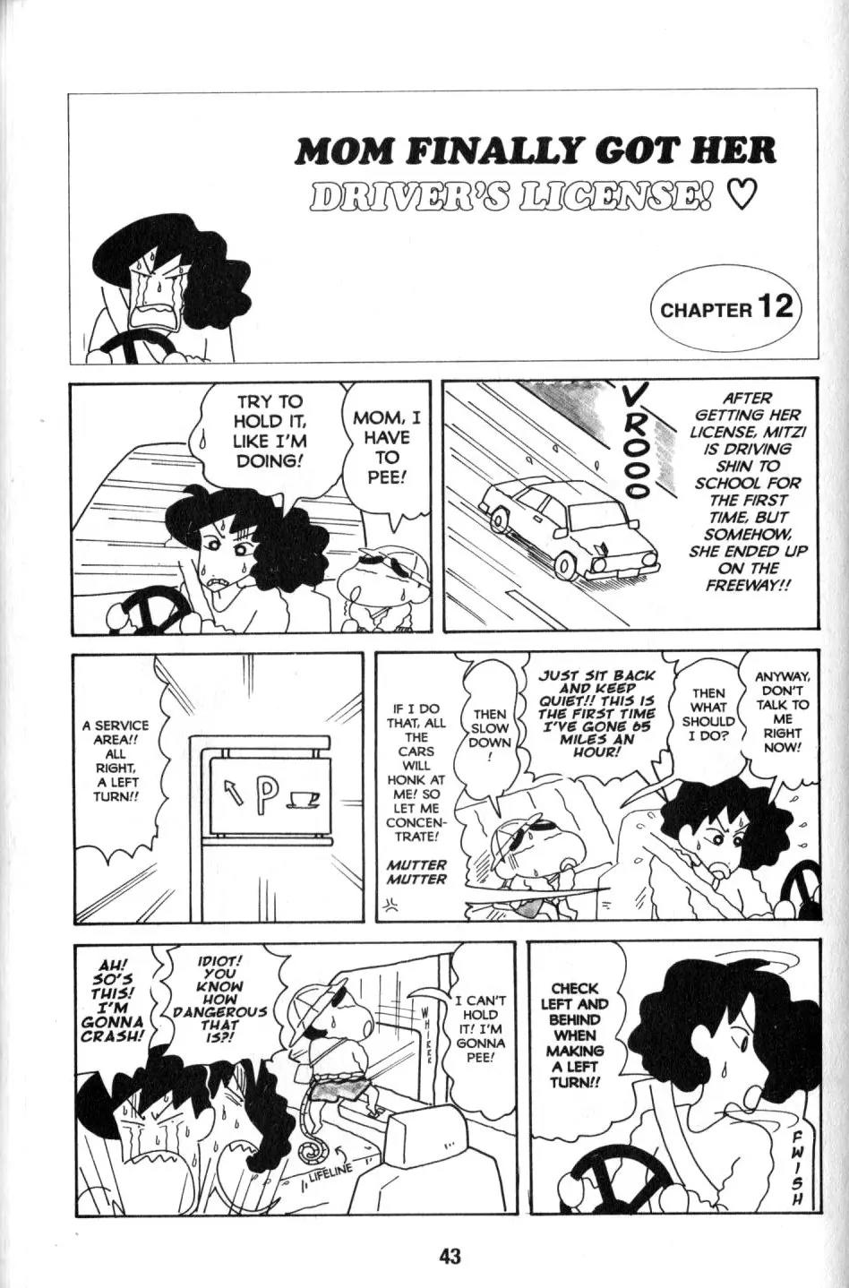 Crayon Shin-chan Chapter 9.1 page 35 - Vol.9 Chapter 1: Mom Finally of Her drider's License!