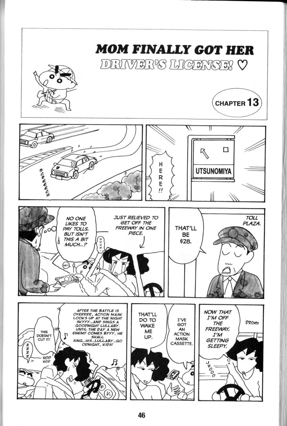 Crayon Shin-chan Chapter 9.1 page 38 - Vol.9 Chapter 1: Mom Finally of Her drider's License!